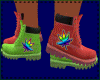 Weed Color Boots