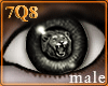!7Q8! Lion Taupe Eyes