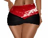 RED/ BLACK Mini Skirt-RL