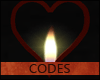 C | Heart Wall Candle
