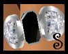 [S] Onyx & Diamond Ring