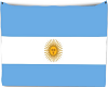 Hanging Argentina Flag
