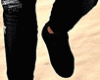 black outfit shoes cap