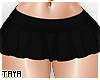 ✰ black mini skirt