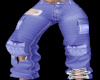 Purple Cargo Jeans