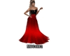 Long Red Black Gown