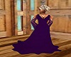 dark purple gown