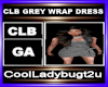 CLB GREY WRAP DRESS