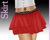 Red Layered Skirt
