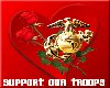 support our troops heart
