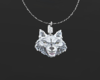 Wolf  mens necklace