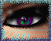 exotic purple green eyes