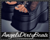 Leather lace booots
