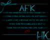 {e} AFK Sign