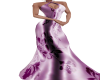 Violet Floral Gown
