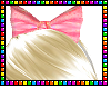 {pink bow}