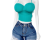 z|cute blue bust outfit