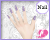 Purple Lace Nails