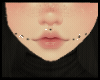 Black Cheek Piercings