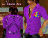 70's 'Peace' shirt prpl