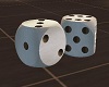 White plush kissing dice