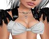 " White Bra with Bow