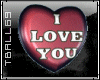 I Love You heart sticker
