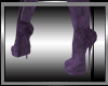 A^Purple Knee High Boots