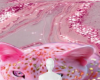 Pink cat full background