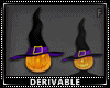 Pumpkin Head Witch Hat F