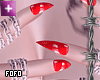 chained nails red