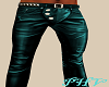 PHV Leather Pant Teal (M