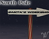 North Pole Santa Sign