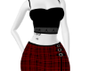 Red Plaid & Cami Outfit