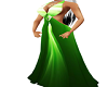 Long green dress 1