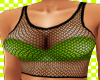 Green Cutesy Net Top