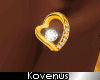 (Kv) Golden <3 Earrings