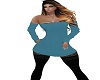 Teal & Blk Ria Dress