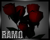 Gothic Roses/Heart vase