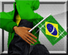 Brazil Glitter hand flaG