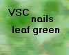 VSC leaf green nails