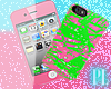 <P>IPhone Pink/Green