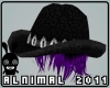 Black Hat Purple Hair