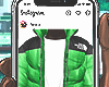 TNF Green Puffer