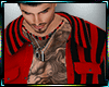 Open Tattoo Jacket Red