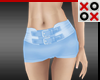 Blue Silk Hot Pants