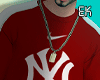 Red sweatshirt + Chain