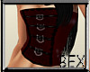 *BB pvc corset blood red