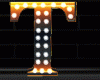 T Orng Letter Neon Lamp