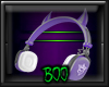 Purple headphones